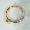 Square Cut Diamond Bezel Set in 18k Gold Ring