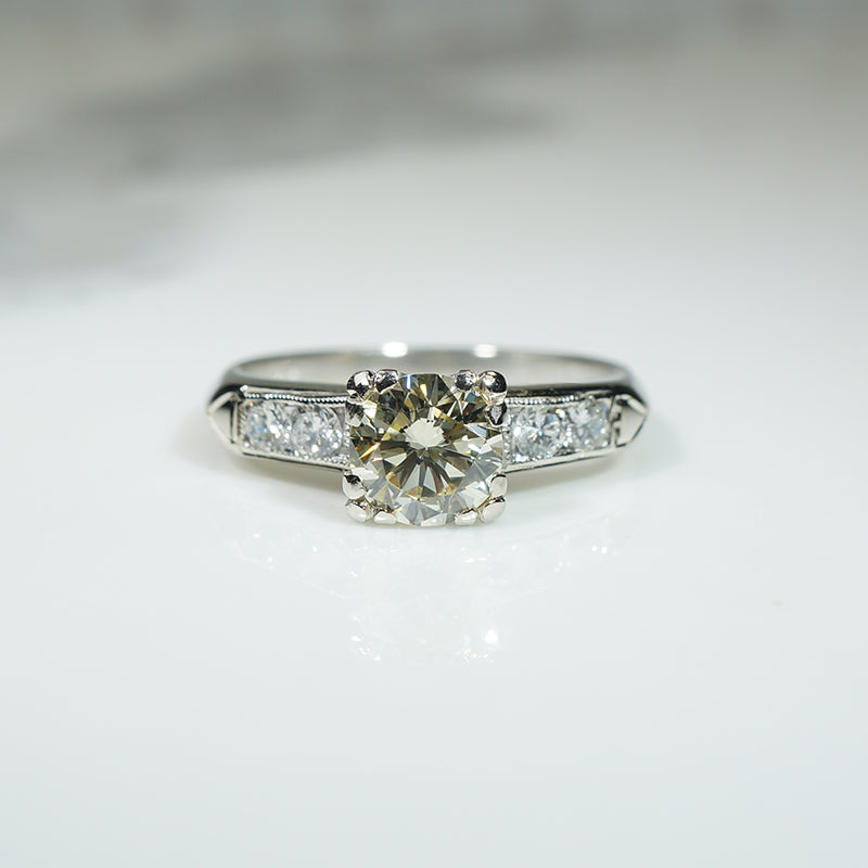 Uniquely Beautiful Classic Diamond Engagement Ring