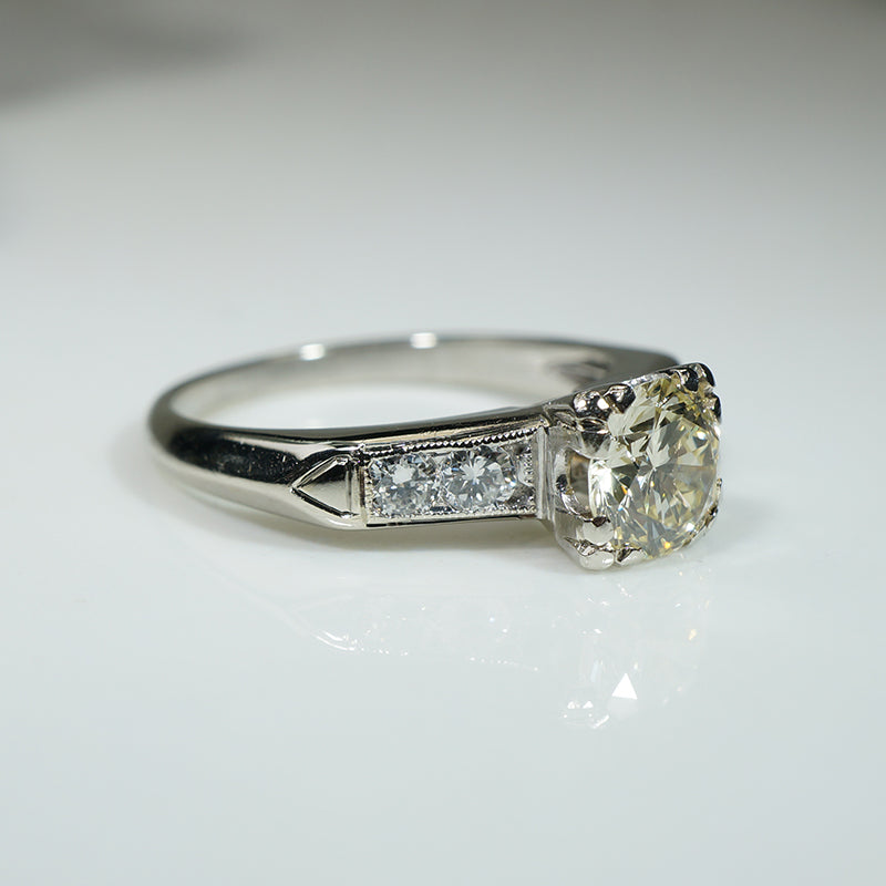Uniquely Beautiful Classic Diamond Engagement Ring