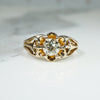 Striking Victorian Belcher Ring with .70ct Old Mine Cut Diamond