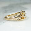 Striking Victorian Belcher Ring with .70ct Old Mine Cut Diamond