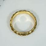 Sculpted 18k Gold Band by J. Bohan