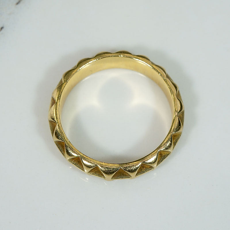Sculpted 18k Gold Band by J. Bohan