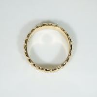 Cool Vintage Gold Wave Wedding Band