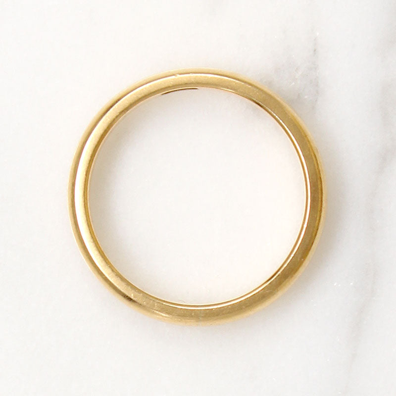 Buttery 18k Gold Band Engraved "July 17/07"