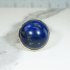 Fabulously Big Ball of Lapis Gold Ring