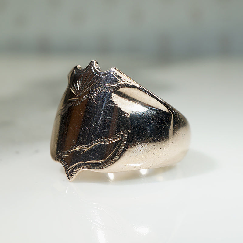 Bodacious New Old Stock 10k Gold Signet Ring
