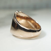 Bodacious New Old Stock 10k Gold Signet Ring