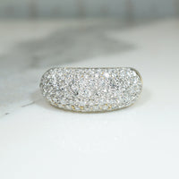 Voluptuous 18k Gold Diamond Pavé Band 
