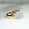 Voluptuous 18k Gold Diamond Pavé Band 