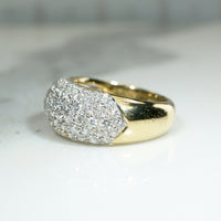 Voluptuous 18k Gold Diamond Pavé Band 