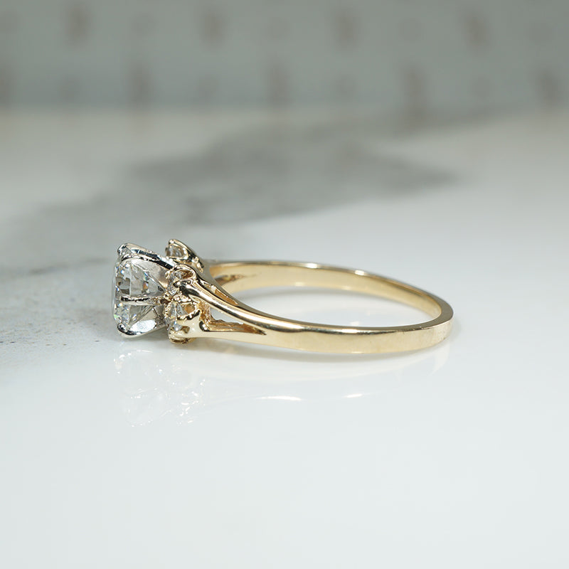 Vibrant Vintage 1960's Diamond Engagement Ring