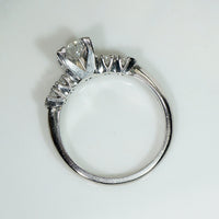 Elevated Diamond & Platinum 1940s Engagement Ring
