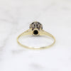 Darling Diamond Cluster in Two-Tone Art Deco Ring