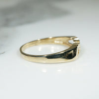 Groovy Pop Art 14k Gold "Love" Band