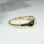 Groovy Pop Art 14k Gold "Love" Band