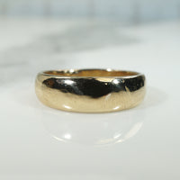 Handsome Tapered 14k Gold Size 13 Band