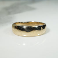Handsome Tapered 14k Gold Size 13 Band