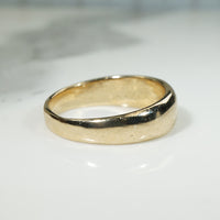 Handsome Tapered 14k Gold Size 13 Band