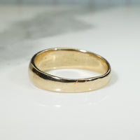 Handsome Tapered 14k Gold Size 13 Band