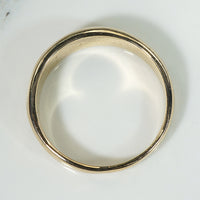 Handsome Tapered 14k Gold Size 13 Band
