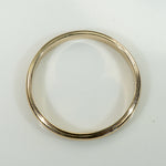 Size 12.5 Half Round Gold Band with Milgrain Edge