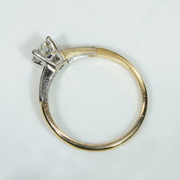 Graceful Mid Century Diamond Engagement Ring