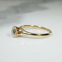 Refined Old European Cut Diamond Solitaire Ring