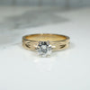 Fancy Florentine Finish Diamond Engagement Ring