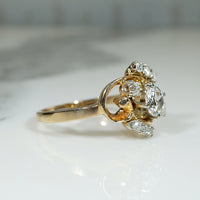 Dynamic 14k Gold & Diamond Ring