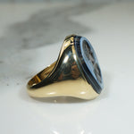 Ancient Roman Intaglio of Nike in 18k Recycled Gold