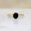 Oval Sapphire Ring with Diamond Accents