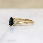 Oval Sapphire Ring with Diamond Accents