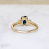 Oval Sapphire Ring with Diamond Accents