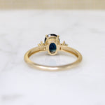 Oval Sapphire Ring with Diamond Accents