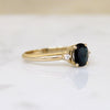 Oval Sapphire Ring with Diamond Accents