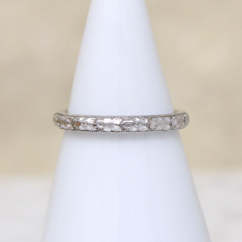 Fresh "Orange Blossom" Platinum Band by Traub