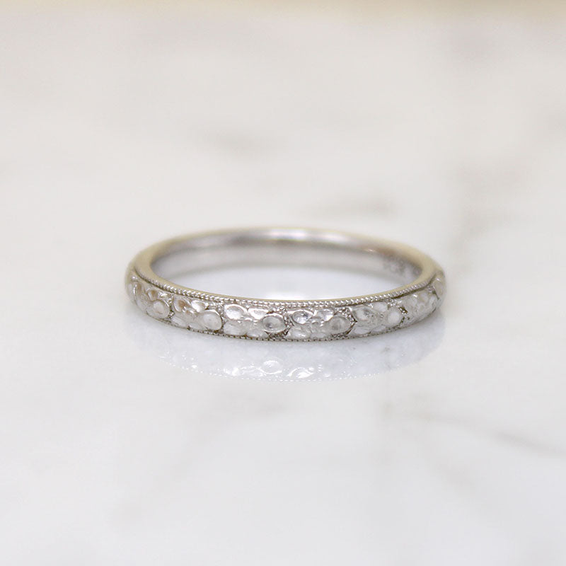 Fresh "Orange Blossom" Platinum Band by Traub