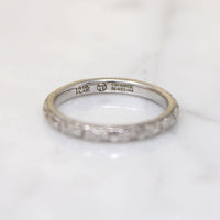 Fresh "Orange Blossom" Platinum Band by Traub