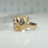 Victorian Gold Lion Ring