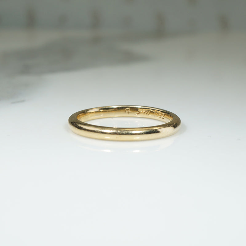 Vintage Gold Wedding Band