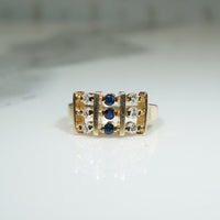 Perfect Pinky Ring of Sapphires & Diamonds