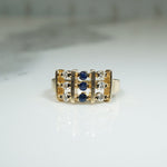 Perfect Pinky Ring of Sapphires and Diamonds