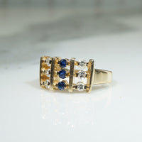 Perfect Pinky Ring of Sapphires & Diamonds