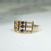 Perfect Pinky Ring of Sapphires and Diamonds