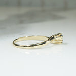 Gold and Sapphire Crossover Ring