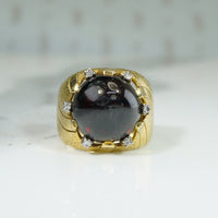 Spritzer and Fuhrmann Garnet Carbuncle Ring