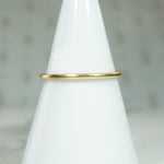 Perfectly Slim 18k Yellow Gold Band