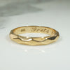 Fabulous Faceted Gold Wedding Band 1935