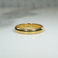 Antique 19k Yellow Gold Wedding Band Dated 1929